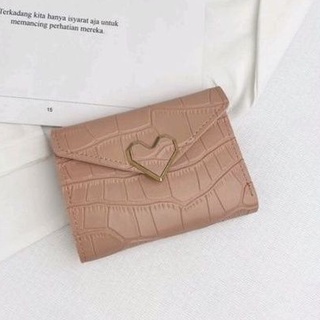 《พร้อมส่ง》กระเป๋าสตางค์หนัง PU ขนาดเล็ก Crocodile Embossed Small Wallet