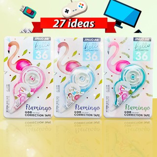 เทปลบคำผิดลายน่ารัก Flamingo 🦩 5mm (สุ่มลาย🎨) พร้อมส่ง📦 สั่งเลย🙏