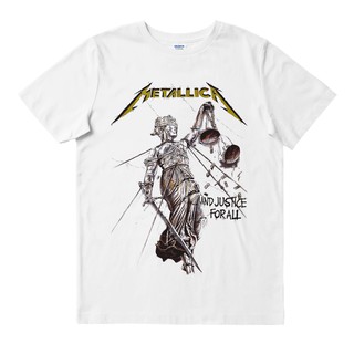 Metallica - ศักดิ์สิทธิ์ สีขาว | เสื้อยืด พิมพ์ลายวงดนตรี | เพลงเมอร์ช | Unisex | เพลงเมอร์ช | โลหะหนัก