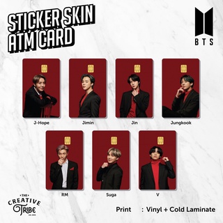 สติกเกอร์ไวนิล ลาย BTS - ATM Debit Credit Emoney Flazz สําหรับติดตกแต่ง