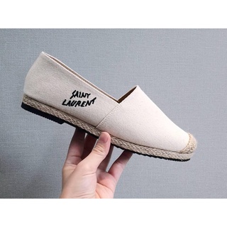 MM075 รองเท้าผ้าใบแคนวาส Slip on ผ้าแคนวาสเรียบ ใส่สบายน่ารัก