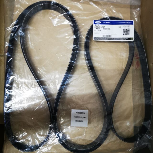 สายพานพัดลม Ford Ranger T6 7PK3136 2.2cc 7PK3103 3.2cc