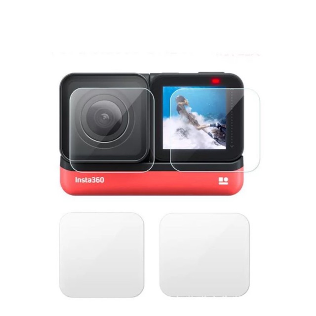 Tempered Glass Screen Protector Cover For Insta360 One R Twin edition Insta 360 4K Action Camera Lens LCD Screen Film