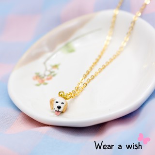 Necklace / สร้อย : Golden Retriever (White) / โกลเด้น รีทรีฟเวอร์ สีขาว