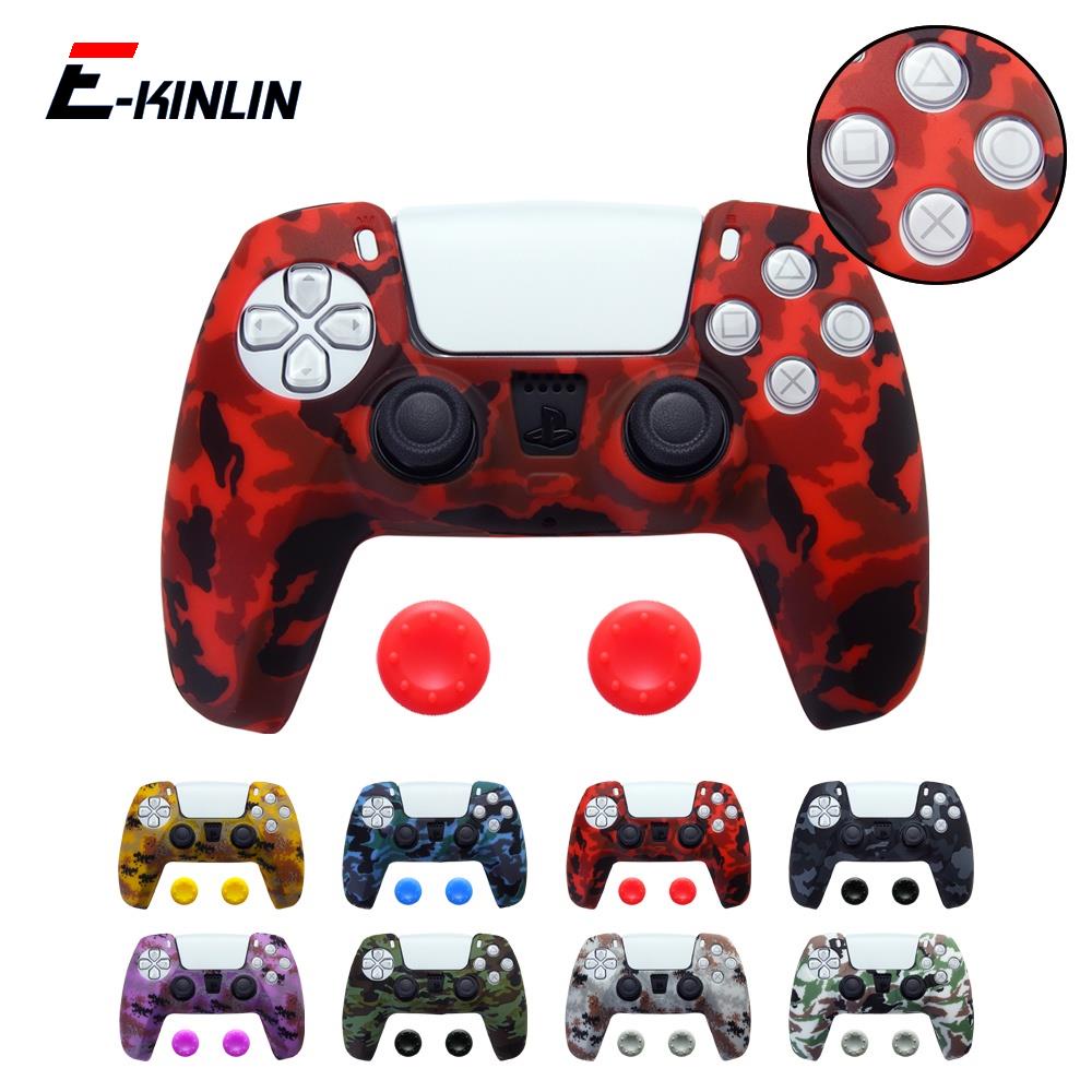 เคสจอยสติ๊ก ลายพราง กันน้ํา กันลื่น สําหรับ Sony Playstation 5 PS5