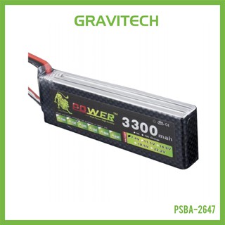 [Gravitechthai]Build Power Lipo Battery 3300mAh 30C 7.4V A+