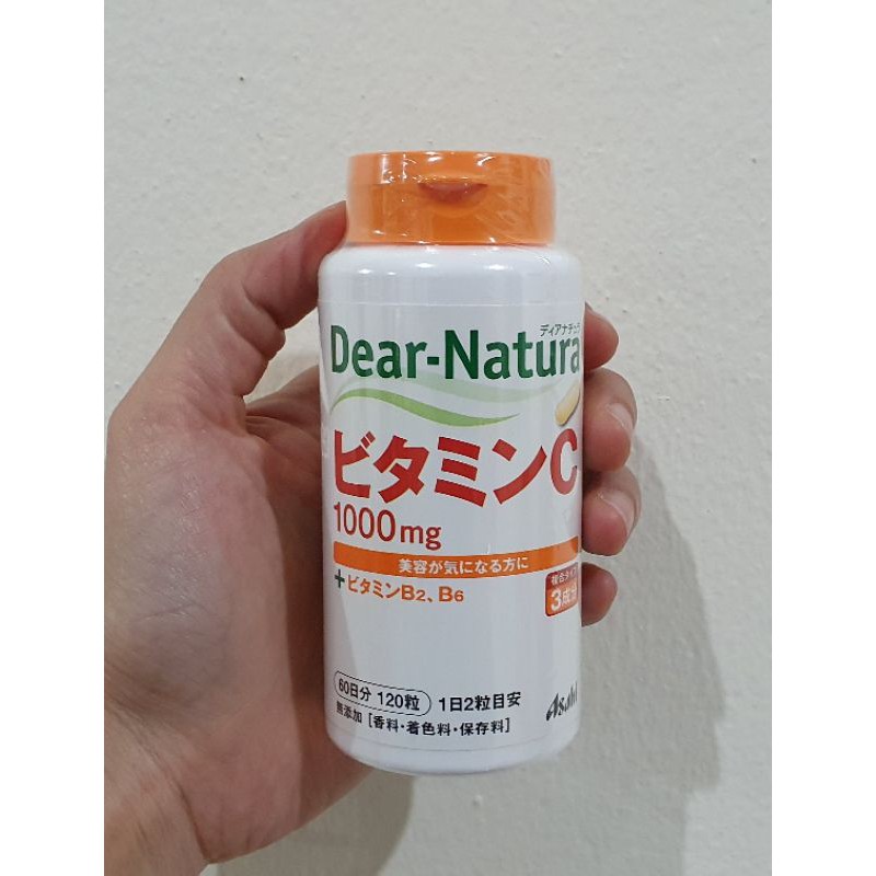 วิตามินซี อาซาฮี  1000 mg Asahi Dear Natura Vitamin C  120 เม็ด 60 วัน แบบแคปซูล