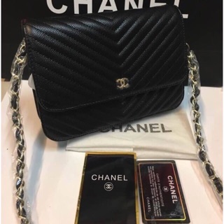 CHANEL classic 8"&amp;10" พรีเมี่ยม หนัง กระทัดรัด