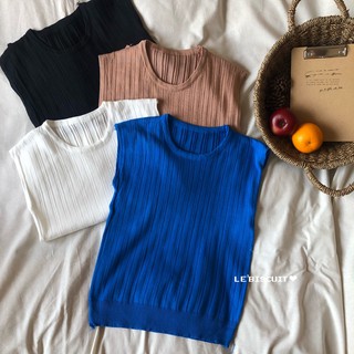 CNร่องแขนกุด เสื้อไหรมพรมร่องแขนตัดทรงZARA