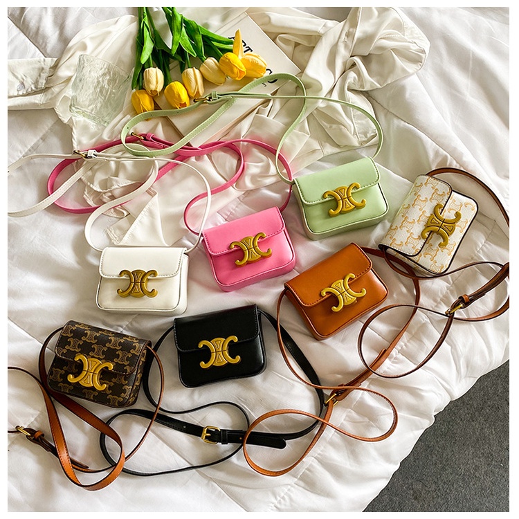 พร้อมส่ง ทุกสี มินิรุ่นใหม่ ซีริน งานหนัง ดีไซต์เก๋ เหมาะสำหรับสะพายไปคาเฟ่ สายปรับได้สี ทูโทนสุดเก๋