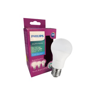 หลอด LED SS-3S 7.5W DAYLIGHT E27 PHILIPS | PHILIPS | LED 3S 7.5-70W CDL E27 หลอดไฟ LED หลอดไฟ โคมไฟส่องสว่างและพัดลมเพดา