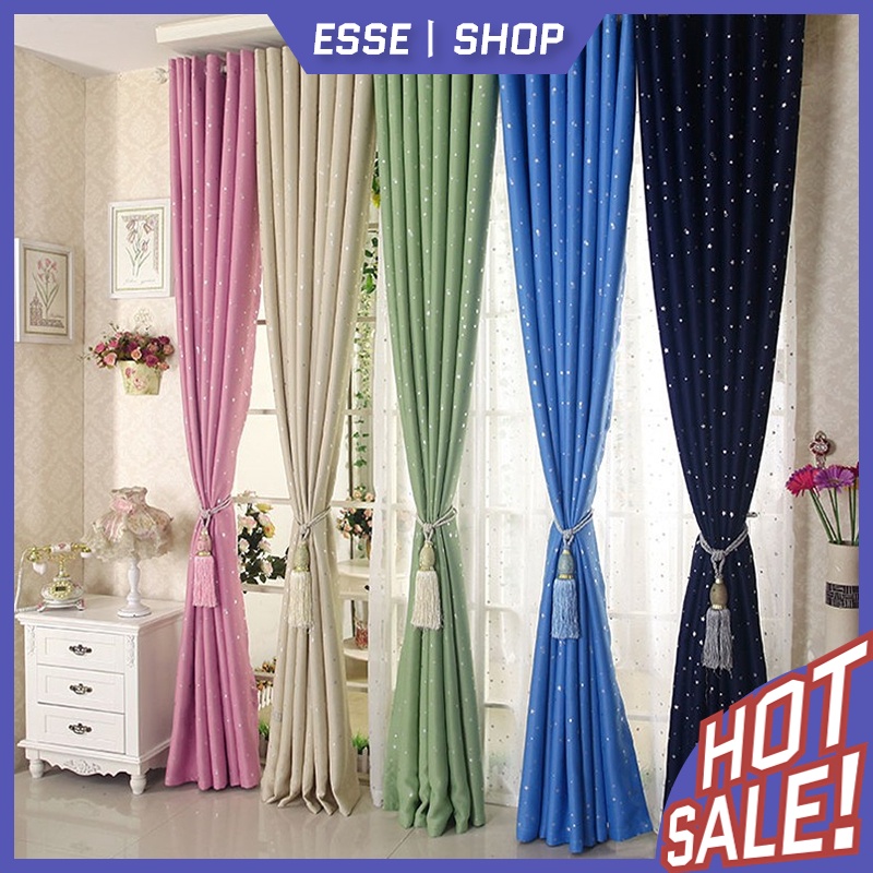 ESSE 🔥ถูกสุด 🔥ผ้าม่าน UV ผ้าม่านสำเร็จรูป ม่านตาไก่ หน้าต่าง กันแสง กันยูวี 85% ผ้าเงา ผ้าม่านกันแดด ผ้าม่านประตู