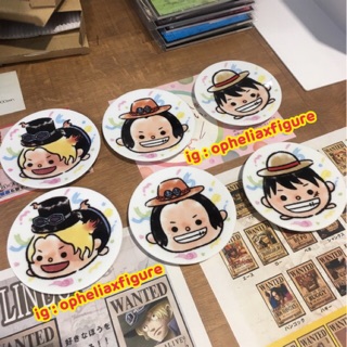 ของสะสม One Piece ♥️🇯🇵 จานแก้ว วันพีช ลูฟี่ เอส ซาโบ้ Luffy Onepiece