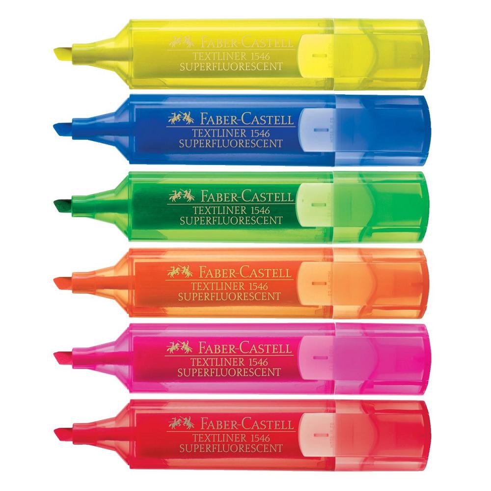 ปากกาเน้นข้อความ Faber Castell Textliner 1546 Super fluorescent Highlighter