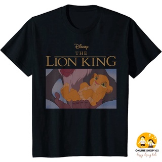 เสื้อยืด พิมพ์ลายโปสเตอร์ภาพยนตร์ดิสนีย์ The Lion King Baby Simba แฟชั่นคลาสสิก สําหรับเด็กผู้ชาย และเด็กผู้หญิง