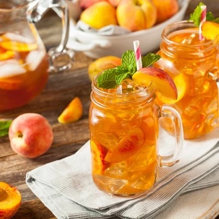 [สินค้าแพ็คคู่2ถุง] ผงชาพีชแท้ Peach Tea หอม อร่อย กลิ่นพีชหอมๆ ขนาด 1 kg.