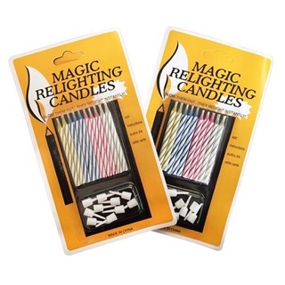 Magic Relighting candles เทียนเป่าไม่ดับ #เทียนวันเกิด #เทียนแฟนซี