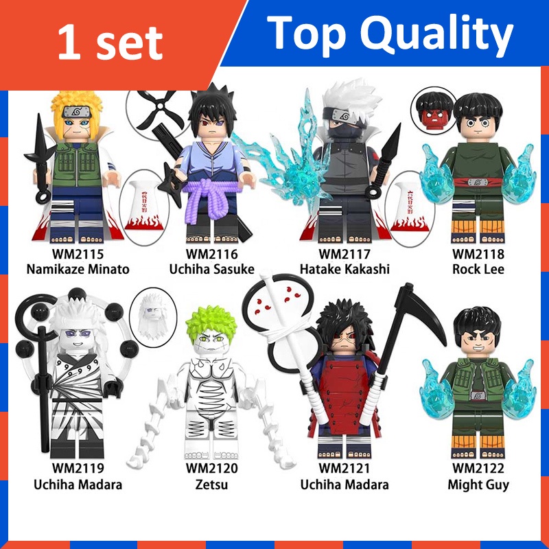 Wm6109 ฟิกเกอร์การ์ตูนนารูโตะ Namikaze Minato Orochimaru Killer Madara 8 ชิ้น ต่อชุด