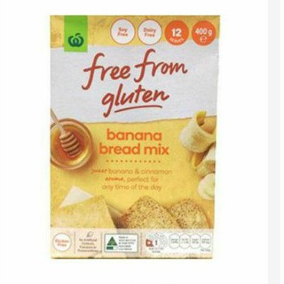 🔥ยอดนิยม!! Woolworths Free From Gluten Banana Bread 400 g คุณภาพระดับพรีเมี่ยม