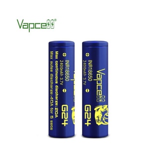 ถ่านชาร์จVapcell INR18650 G24 2400mAh 3.7V ของแท้เช็คโค๊ตได้