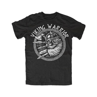 เสื้อยืดวินเทจเสื้อยืด พิมพ์ลาย Viking Warrior Premium Hugin Munin, Odin, Germanic, Thor Mjálnir, Viking xs-3xl วาฟเฟิล