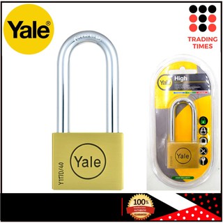 YALE Y117D/40/150/1 (BD40L) กุญแจคล้องสายยู ห่วงยาว 40 มม