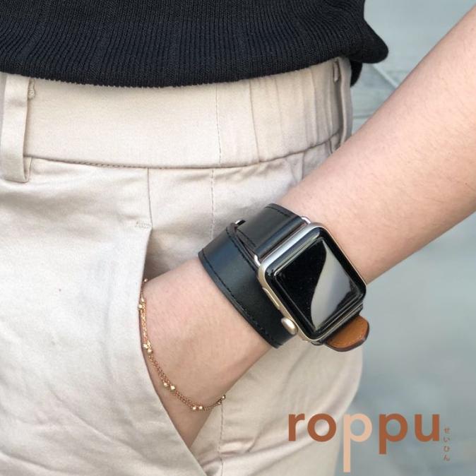 Roppu สายนาฬิกาข้อมือหนัง พรีเมี่ยม สําหรับ Apple Watch