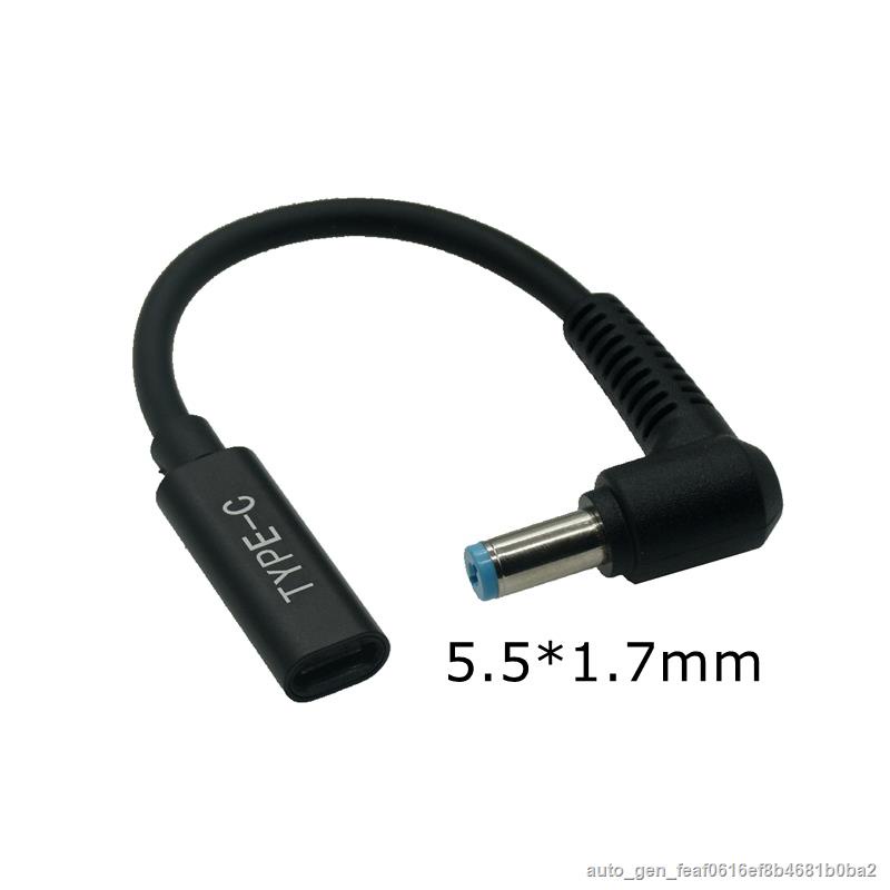 DC 5.5 x 1.7mm Power Supply Plug Connector Converter Cable Cord 19V USB Type C PD Charging Cable for Acer Aspire Laptop #7