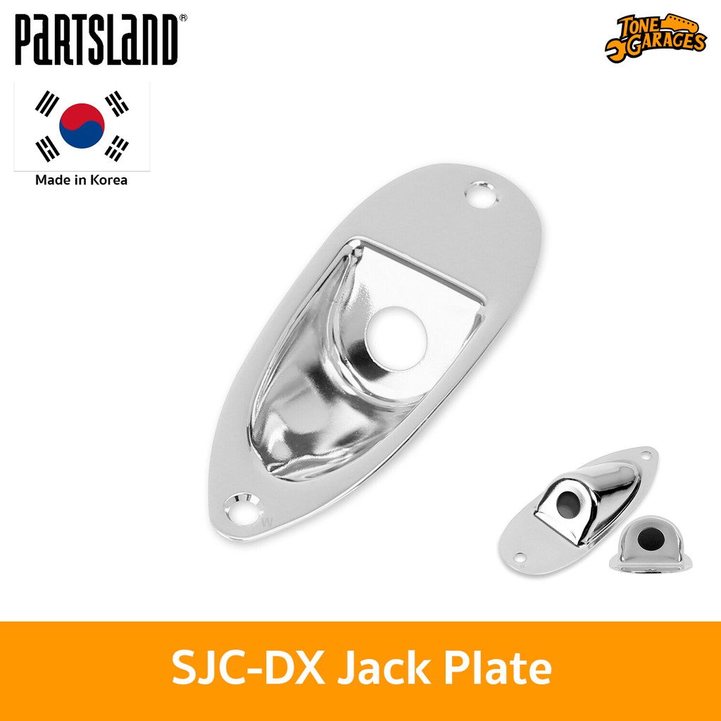 Partsland Strat Jack Plate SJC-DX ฝาปิดรูแจ๊คสแตรท Made in Korea