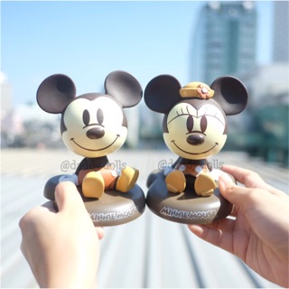 โมเดล Mickey มิกกี้ &amp; Minnie มินนี่ Classic ท่านั่ง ส่ายหัว 4นิ้ว