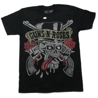 HH เสื้อวง GUN AND ROSES big screen 2017 ลิขสิทธิ์แท้ เสื้อยืดผ้าฝ้าย