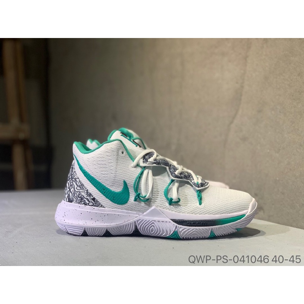 Kyrie 5 hot sale white green