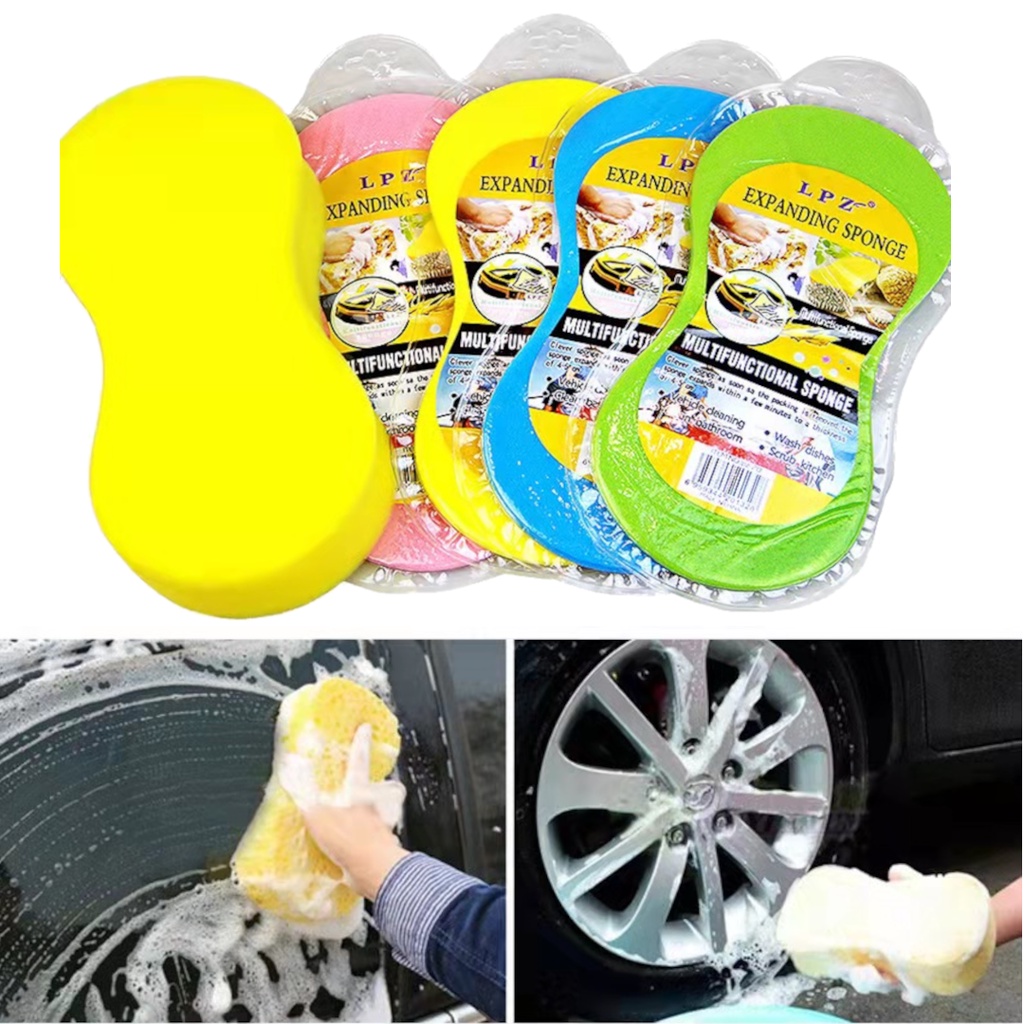 1pcs รถฟองน้ําโฟมทําความสะอาดรายละเอียด Wax Buffing Pad ขัด Span Cuci Kereta