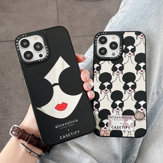 Alice olivia CASETiFY เคสโทรศัพท์มือถือ PC แบบแข็ง ลายแว่นตากันแดด สําหรับ iPhone 15 14 Plus 15Pro 11 12 13 Pro Max