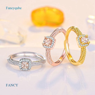 Fancy แหวนหมั้น เงินแท้ 925 ประดับเพชร โมอิส สําหรับผู้หญิง