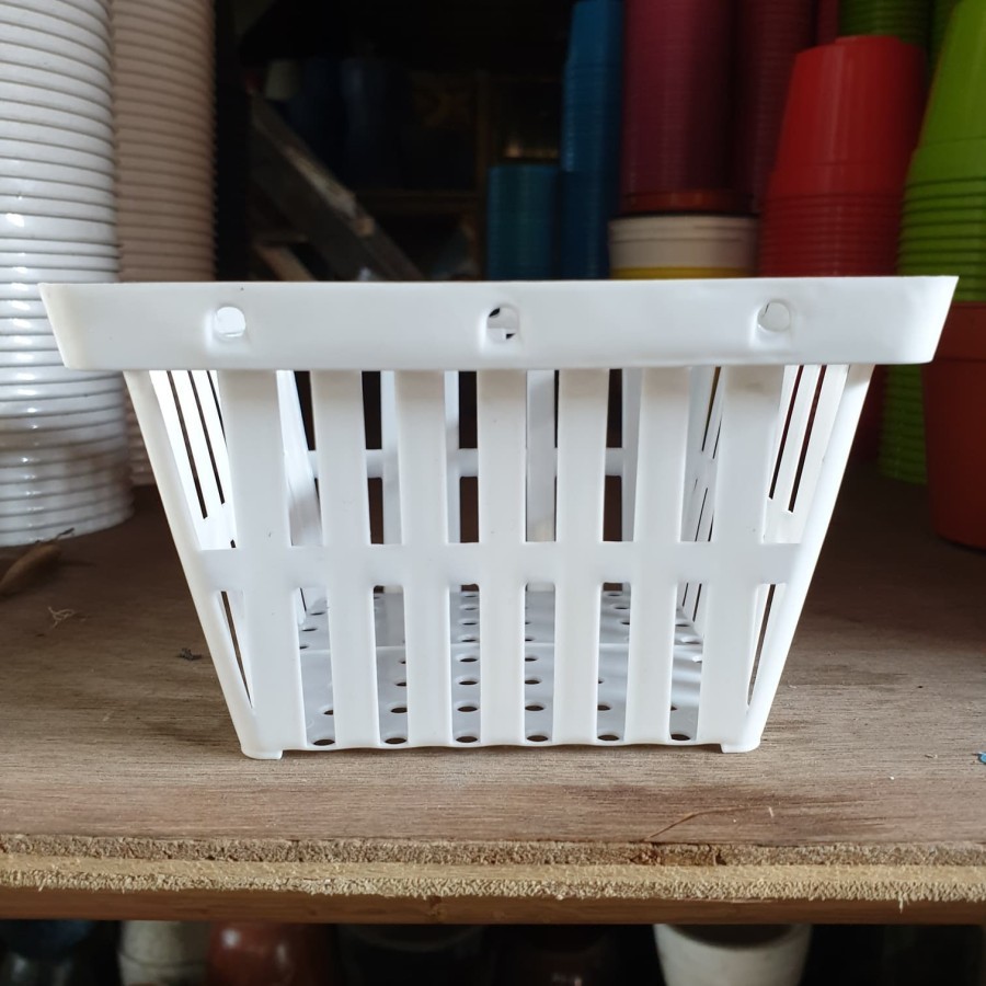 VANDA SQUARE ORCHID FLOWER POT 14 ซม