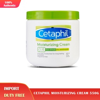 Cetaphil Moisturizing Cream 550g.ครีมให้ความชุ่มชื้น ไม่แต่งกลิ่น เหมาะสำหรับผิวแพ้ง่าย exp:09/2024