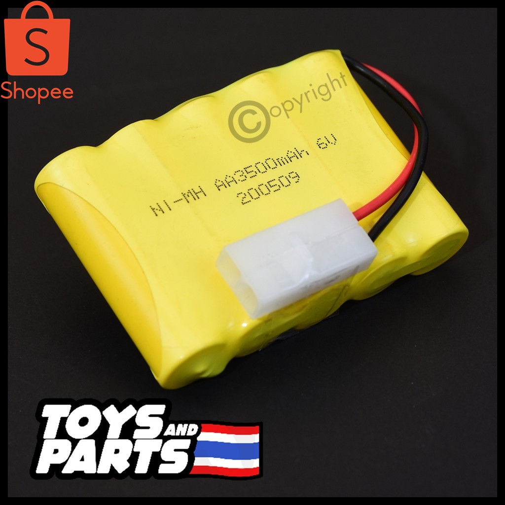 ถ่านชาร์จรถบังคับ Ni-MH 6.0V. 3500mAh. แบบขั้วสีขาว(TAMIYA)  เป็นถ่าน AA 5 ก้อนเรียง (ร้านคนไทย) - รูปที่ 3