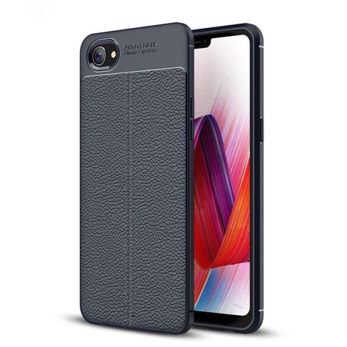 Case Autofocus Leather OPPO A3S Silicone Carbon