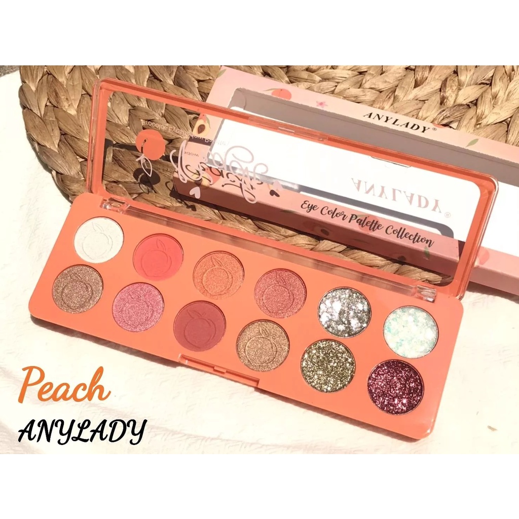 " ทาตาลูกพีช " หรือ " พาเลทตาพีช " Peach Procolor Eyeshadow Palette ANYLADY