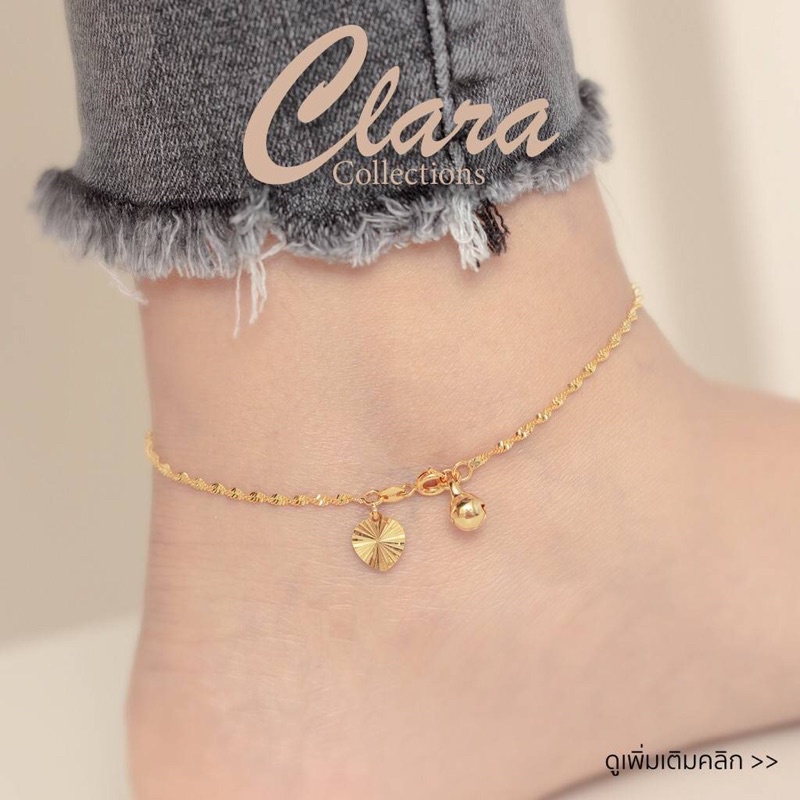 พร้อมส่ง!! สร้อยข้อเท้าLady คละลาย สไตล์เกาหลี ไทเทเนียม ไม่ลอก ไม่ดำ ใส่อาบนำ้ได้