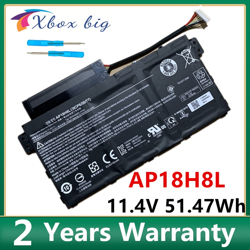 AP18H8L Battery Apply to Acer Aspire 5 A514-51,A515-53G,SPIN 3 SP314-53 Laptop 11.4V 51.47Wh 4515mAh