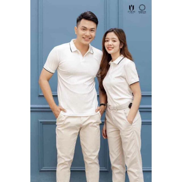 PoLo เสื้อคอปกสําหรับผู้ชายผู้หญิงคู่รัก