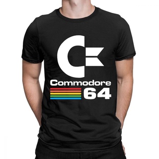 เสื้อยืดผ้าฝ้ายพิมพ์ลายแฟชั่น Commodore 64 เสื้อยืดลําลอง แขนสั้น พิมพ์ลายกราฟฟิคมังงะ แฟชั่นฤดูร้อน สําหรับผู้ชาย