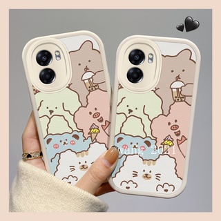 Phone Case เคส Realme Narzo 50 5G Hot Selling Color Macaron Ice Cream Animals Casing Lens Protection Soft Cover for Realme Narzo 50 5G เคสโทรศัพท