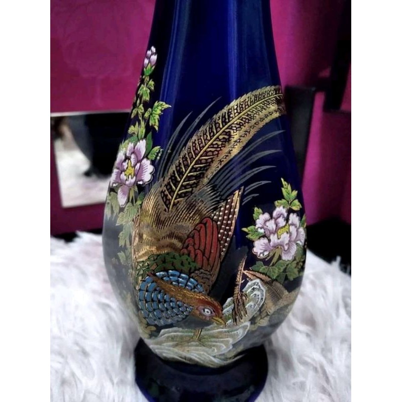 GOLDEN PEACOCK 18INCHES VASE