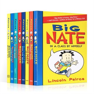 ส่งทุกวัน Set of 8 books of Big Nate หนังสือการ์ตูนภาษาอังกฤษ หนังสือเด็ก