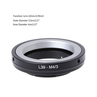 l 39 - m 4/3 อะแดปเตอร์เมาท์วงแหวนสําหรับ leica l 39 m 39 lens to panasonic g 1 gh 1 olympus