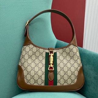 พรี​ Gucci Jackie 1961 กุชชี่กระเป๋าสะพายกระเป๋าสะพายข้าง กระเป๋าถือหนังแท้กระเป๋าแฟชั่นแบรนด์เนน กระเป๋าสตางค์