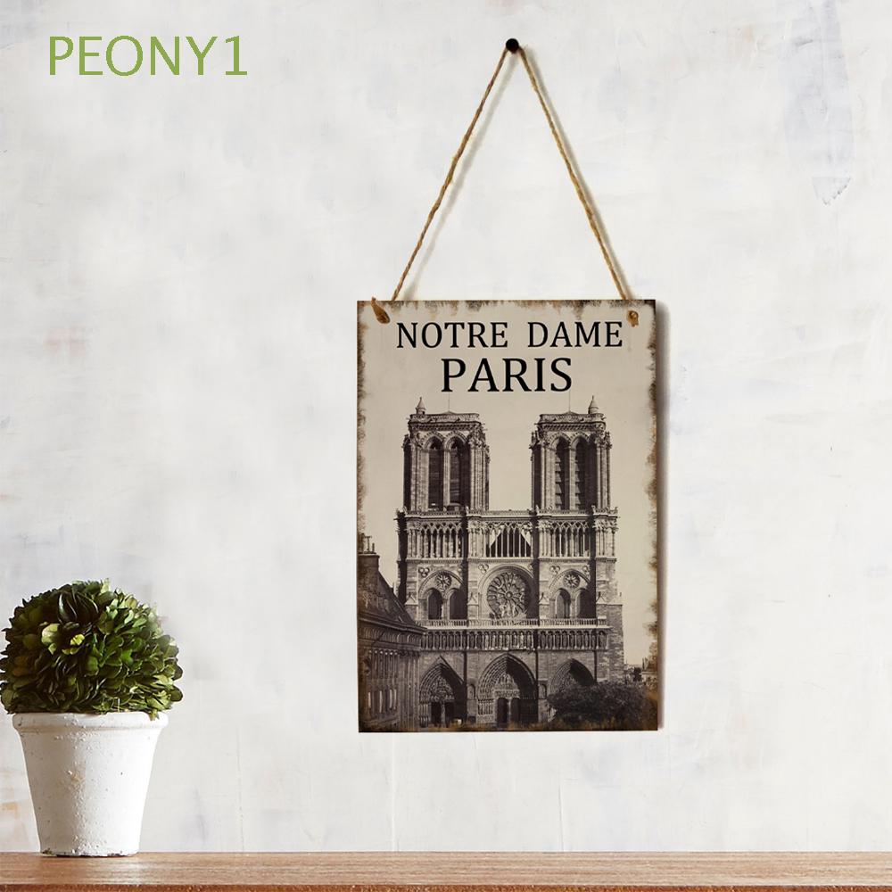 Livingroom Diy Home Decor Handcraft Wooden Notre Dame Decoration